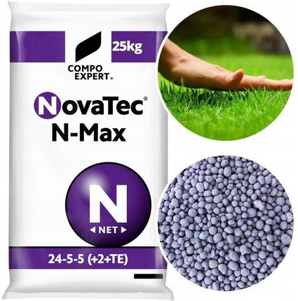 Compo Nawóz Novatec N-Max 25kg Npk 24-5-5 Szybki Wzrost Trawy Regeneracja