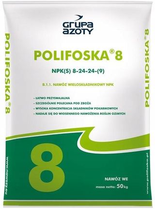 Grupa Azoty Nawóz Polifoska 8 Oryginał 25kg Trawnik 8-24-24 9