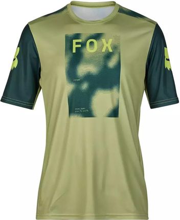 Fox Koszulka Kolarska Z Krótkim Rękawem Ranger Race Taunt Zielony