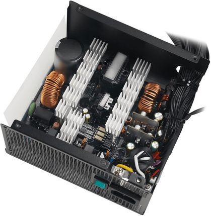 Zasilacz DeepCool PL650-D – widok z boku i wentylator