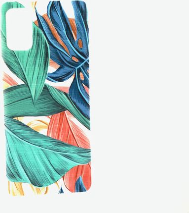 Telforceone Etui Plecki Wzorki Liście Guma Nakładka Tył Samsung Galaxy A41 Kolorowe