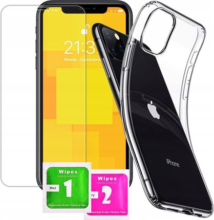 Krainagsm Etui Iphone 12 Mini Silikon Case+Szkło 9H Gratis