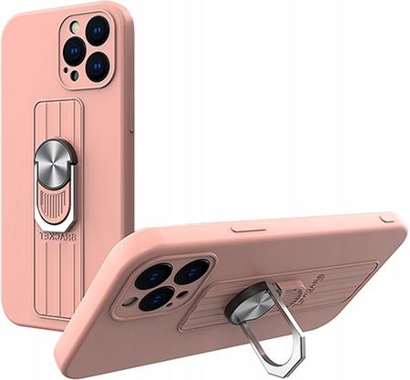 M&G Ring Case Etui Case Obudowa Z Uchwytem Do Samsung Galaxy S21 Fe Różowy