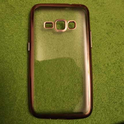 Twardowsky Plecki Etui Case Samsung Galaxy J 210 Przezroczysty Złoty Róz