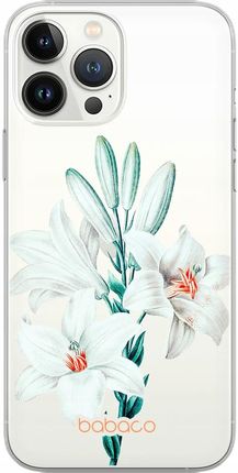 Babaco Etui Do Apple Iphone 6/6S Kwiaty 039 Nadruk Częściowy Przeźroczysty