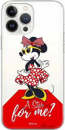 Disney Etui Do Apple Iphone X/ Xs Minnie 044 Nadruk Częściowy Przeźroczysty