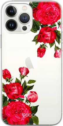 Babaco Etui Do Apple Iphone 6/6S Kwiaty 007 Nadruk Częściowy Przeźroczysty