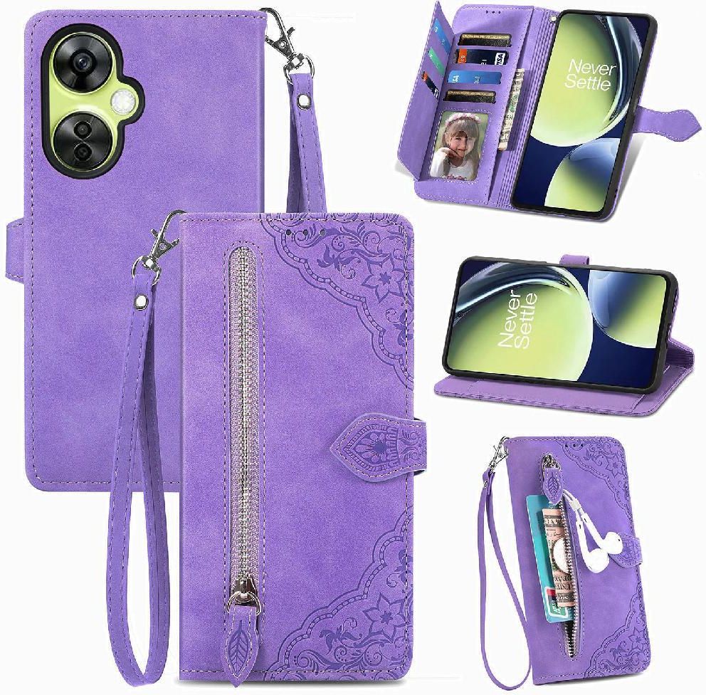 YANJIEER ESONG Coque Motif Léopard Cœur Pour Oneplus Nord CE3