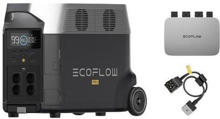 Ecoflow DELTA Pro 3600Wh + mikroinwerter PowerStream + kabel do stacji (ZES1313560)