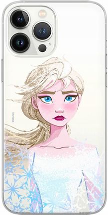 Ert Group Etui Do Apple Iphone X/ Xs Elsa 014 Disney Nadruk Częściowy Przeźroczysty