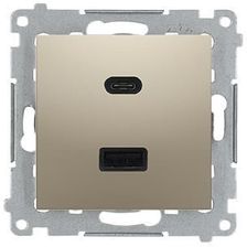 Zdjęcie Kontakt Simon Simon 54 Ładowarka Usb C+A 30W 230V Wmdzec2Caq044 Złoty Mat Dec2Caq0144 - Będzin