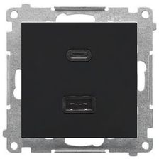 Zdjęcie Kontakt Simon Simon 55 Ładowarka Usb C+A 30W 230V Wmds0042L2149 Czarny Mat Tec2Caq01149 - Będzin