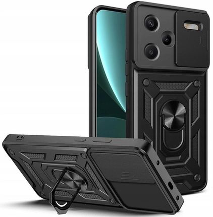Tech-Protect Czarne Etui Case Pro Do Redmi Note 13 Pro+ Plus 5G Z Podstawką