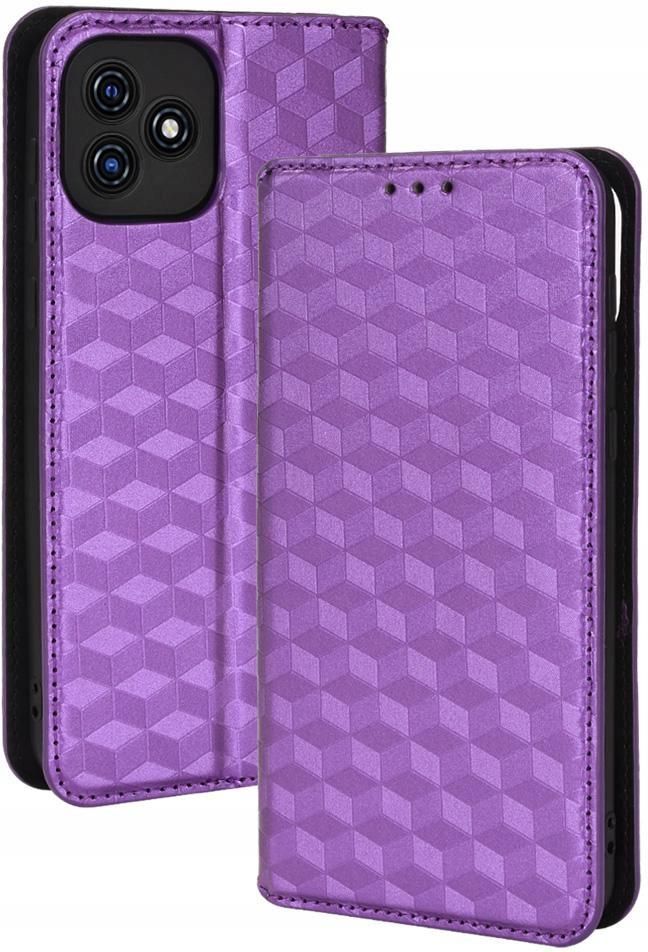Custodia Portafoglio In Pelle Per Blackview OSCAL C20 / C20 Pro – Con Slot Carte E Stand – Blu