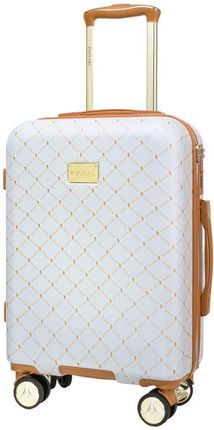 Mała kabinowa walizka PUCCINI Monogram Saint Tropez ABS023C 0 biała
