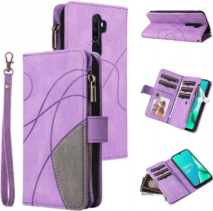 Case For Oppo A9 2020/A5 2020 Zipper Wallet Style With Card Slot Stand