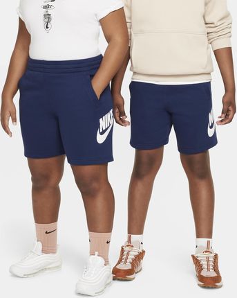 Spodenki z dzianiny dresowej dla dużych dzieci Nike Sportswear Club Fleece (szerszy rozmiar) - Niebieski