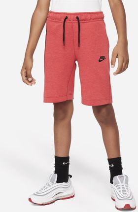 Spodenki dla dużych dzieci (chłopców) Nike Tech Fleece - Czerwony