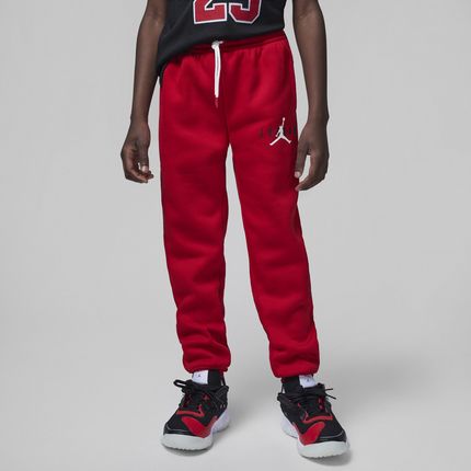Spodnie z dzianiny dla dużych dzieci Jordan - Czerwony