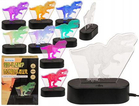 Toys4Boys Nocna Lampka Lampa 3D T-Rex Led Usb Dinozaur