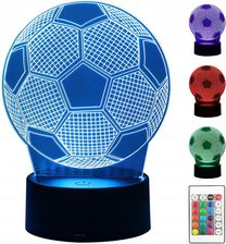 Zdjęcie Lampka Nocna Piłka Nożna 3D Led Kolory + Pilot - Otwock