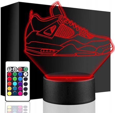 Lampka Nocna But Nike Air Jordan 4 Streetwear 3D Led Pilot Urodziny