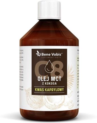 Młyn Oliwski Olej Mct Z Kokosa (Kwas Kaprylowy C8:0) 500ml