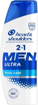 Head&Shoulders Men Ultra Total Przeciwłupieżowy Szampon Z Odżywką 2W1 Do Włosów 330ml