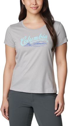 Damska koszulka Columbia Daisy Days SS Graphic Tee columbia grey heather/simply scripted