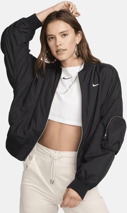 Damska oversizowa kurtka typu bomberka Nike Sportswear Essential - Czerń