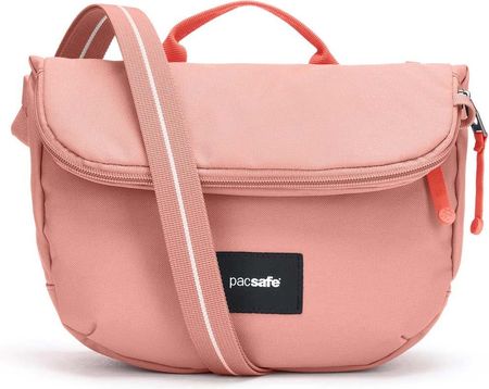 Torba antykradzieżowa z klapą Pacsafe GO Saddle Crossbody - rose