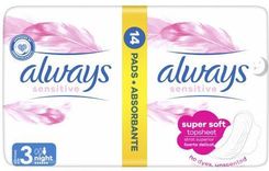 Zdjęcie Always Sensitive Night Zestaw Podpaski Ze Skrzydełkami Na Noc 14szt. - Wrocław