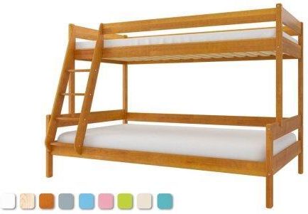 Łóżko Piętrowe Drewniane Potrójne Familando 190X120/90Cm