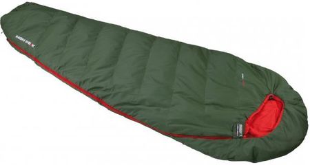 High Peak Mummy Sleeping Bag Pak 600 Eco Dark Green Red