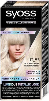 Syoss Permanent Coloration Farba Do Włosów Trwale Koloryzująca 12-53 Platynowa Perła