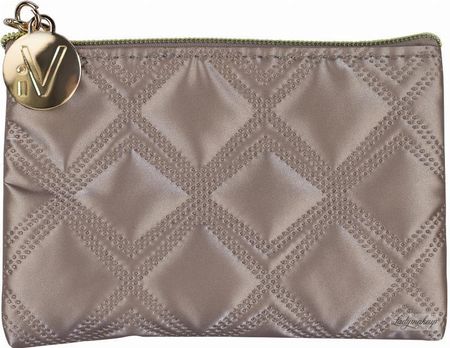 Inter-Vion Mała złota kosmetyczka pikowana - Gold & Black - 418 025