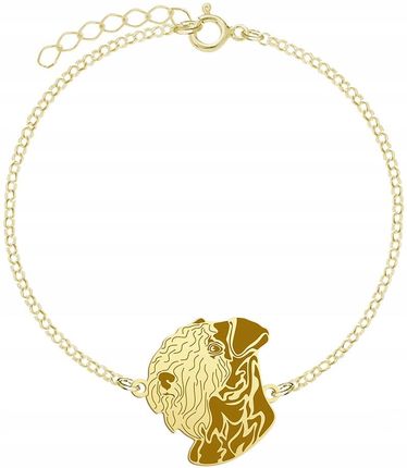 Mejk Jewellery Bransoletka Złota Lakeland Terrier 925