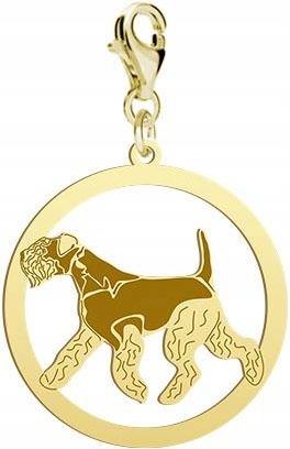 Mejk Jewellery Charms Złoty Lakeland Terrier 925