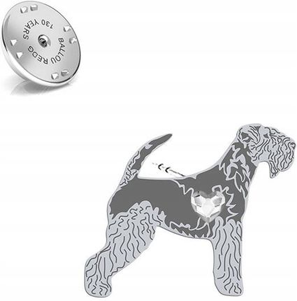 Mejk Jewellery Wpinka Srebrna Lakeland Terrier 925