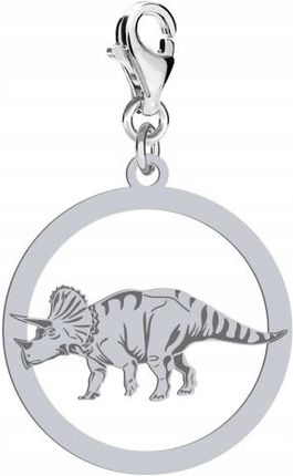 Mejk Jewellery Charms Srebrny Triceratops 925