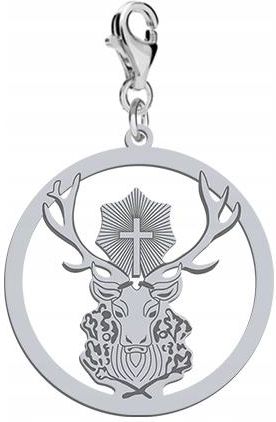 Mejk Jewellery Charms Srebrny Jeleń Św. Huberta 925