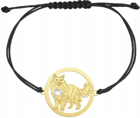 Mejk Jewellery Bransoletka Złota Kot Afrodyty 925