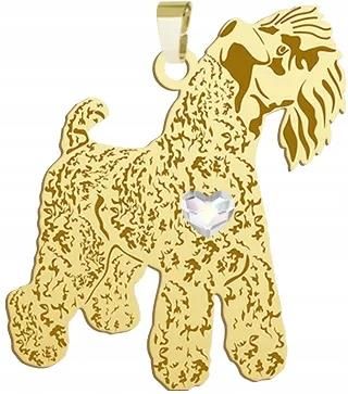 Mejk Jewellery Zawieszka Złota Z Kerry Blue Terrier 925
