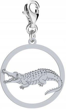 Mejk Jewellery Charms Srebrny Krokodyl 925