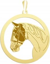 Mejk Jewellery Zawieszka Złota Koń American Paint Horse 925