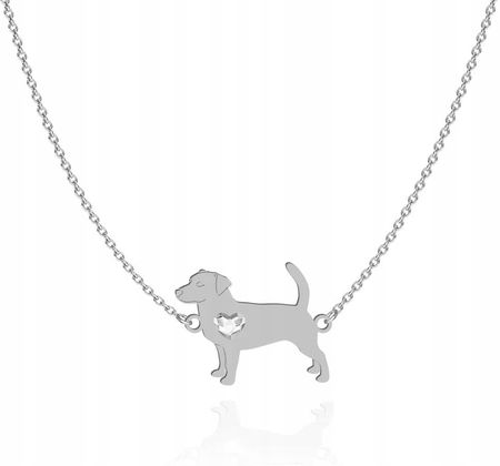 Mejk Jewellery Naszyjnik Srebrny Jack Russell Terrier Krótkowłosy