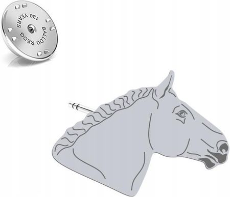 Mejk Jewellery Wpinka Srebrna Koń Belgijski 925