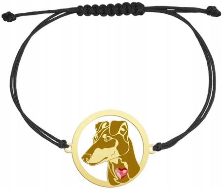 Mejk Jewellery Manchester Terrier Złota Bransoletka 925
