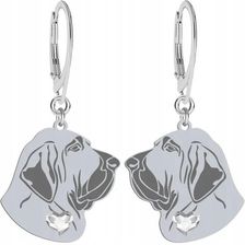 Mejk Jewellery Kolczyki Srebrne 925 Z Psem Rasy Mastif Brazylijski