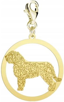 Mejk Jewellery Hiszpański Pies Dowodny Charms Pozłacany 925